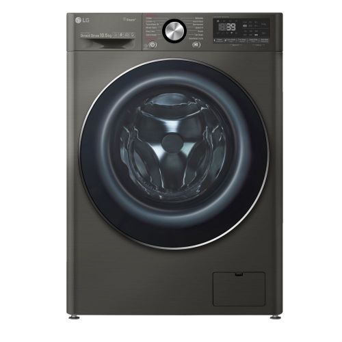 Buy LG F4V9RCP2E Front Load Washing Machine With Dryer - 10.5 Kg - Black in Egypt