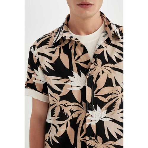 product_image_name-Defacto-Man Regular Regular Fit Short Sleeve Shirt - Beige-2