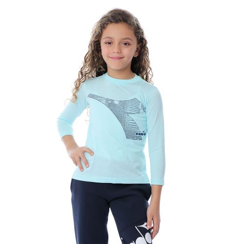 Buy Diadora Girls Printed T-Shirt - BlueSky in Egypt