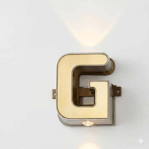 product_image_name-Generic-أبليك حائط مضيء حرف G - إضاءة ديكورية مودرن-1