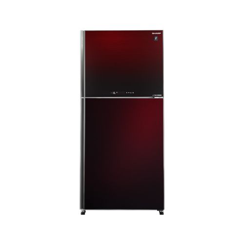 Buy Sharp SJ-GV69G-RD Digital Top Mount Refrigerator - 538 L - Red in Egypt