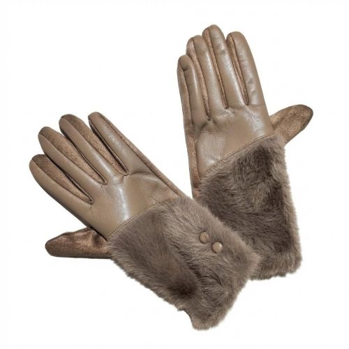 product_image_name-Generic-قفازات نسائية شتوية دافئة مصنوعة من الجلد الناعم وفراء صناعي كثيف عند المعصم تصميم كلاسيكي جذاب يمنح الأناقة والراحة لليدين مثالية للأجواء الباردة والمناسبات الرسمية-1