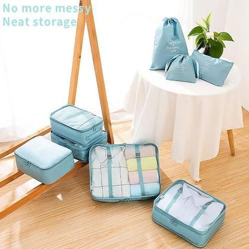 Generic 8pcs Luggage Organizers, Travel Organizers Packing Cubes