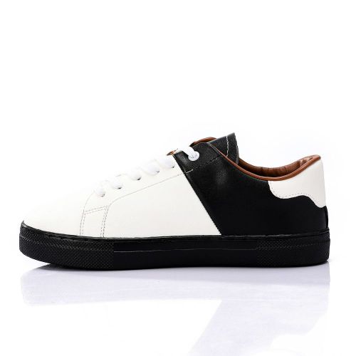 Buy Roadwalker Lace Up Round Toe Sneakers For Men-White & Black in Egypt