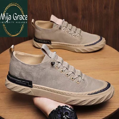 Buy Fashion {MijaGrace} Men's Breathable All-Match Trendy Casual Shoes-Brown in Egypt
