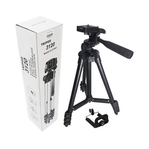 product_image_name-Generic-3120A Camera / Mobile Phone Tripod  - Black-3