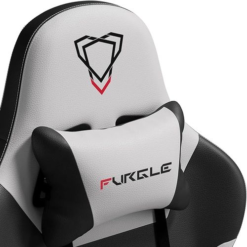 product_image_name-Generic-كرسي الألعاب  - كرسي Furgle Gamer - كرسي المكتب من رياض جروب للاثاث- كرسي الألعاب المريح القابل للتعديل كرسي الألعاب - وضع التأرجح - مع مسند الرأس ودعم أسفل الظهر - أسود أبيض-4