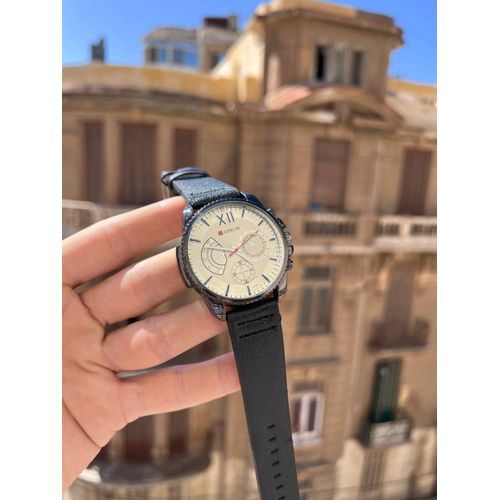 product_image_name-Generic-ساعات كاجوال جلد اسود 3-1