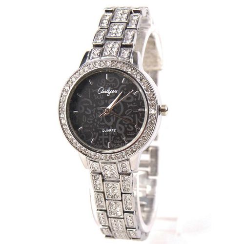 product_image_name-Generic-ساعة كاجوال نسائية من Onlyou - لون فضي - مادة من الفولاذ المقاوم للصدأ-4