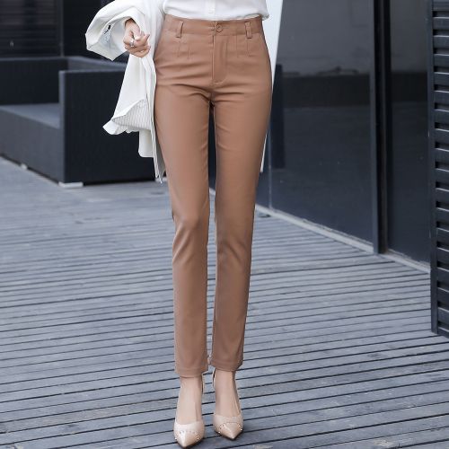 Fashion (black)Pencil Pants Women Spring High Waist Female Formal Trousers  Casual Pantalones Solid Workwear Stretchy Slim Woman Trousers WEF @ Best  Price Online