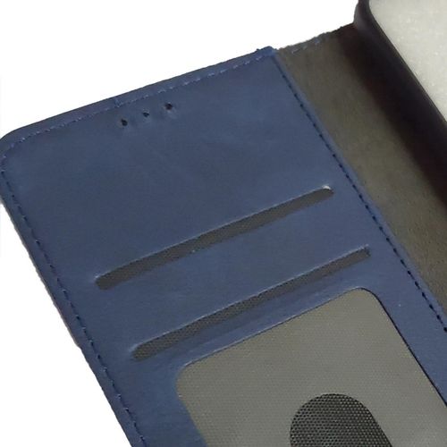 product_image_name-Generic-غطاء جلدي كامل بفتحات بطاقات لهاتف Realme XT - أزرق-2