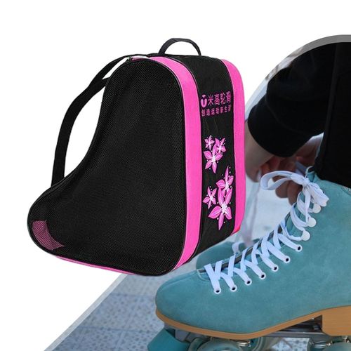 Generic Portable Roller Skating Bag 3Layers Storage Bag Adjustable