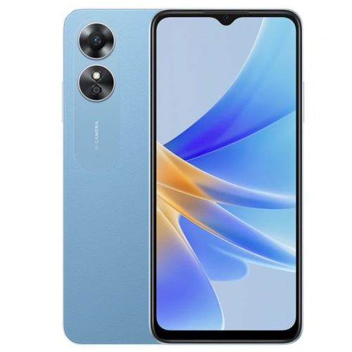 Buy OPPO A17 - 6.56 Inch 64GB/4GB Dual SIM 4G Mobile Phone - Lake Blue (D) in Egypt