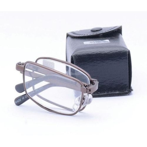 product_image_name-Generic-نظارة  قراءة قابلة للطي للرجال والنساء. عدسات زجاجية طبية شفافة مقاومة للخدش. تأتي مع حافظة عملية مزودة بسحاب وقطعة قماش للتنظيف. مقاس 2.50+ ديوبتر-5