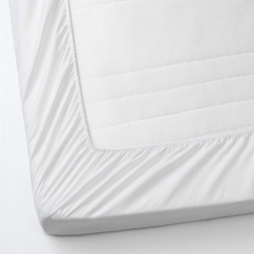 Generic Mattress protector LENAST white mattress protector, rectangular, fitted sheet design. - image 2