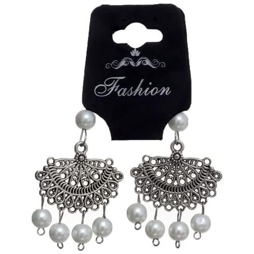 product_image_name-Generic-هاندميد حلق فضى بخرز اللؤلؤ الابيض-1