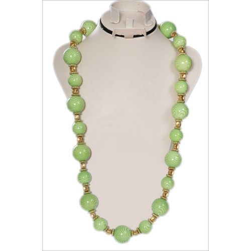 Buy Long Handmade Necklace for Women - Pistachio  in Egypt