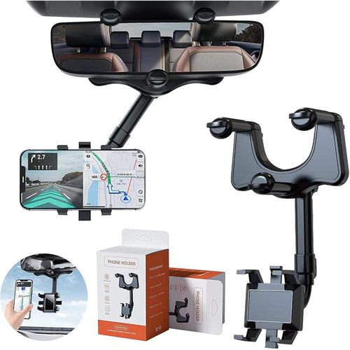 product_image_name-Generic-متجر رنا - حامل هاتف للمرايا السيارة - دوران 360 درجة - متعدد الوظائف - من متجر رنا-1