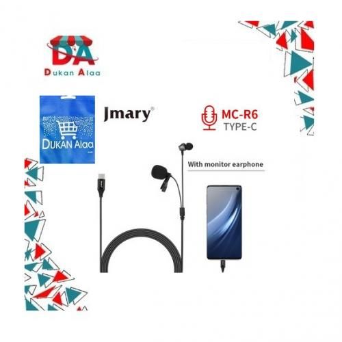 Buy Jmary MC-R6 TYPE-C MICROPHONE WITH EARPHONE 3m+bag Dukan Alaa in Egypt