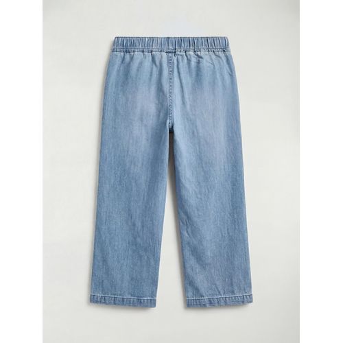 product_image_name-LC Waikiki-Girl's Jean Trousers With Elasticated Waist And Bow Detail-2