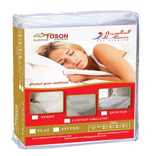 Toson Sleeping System Terry Towel Bed Protector 90Cm White