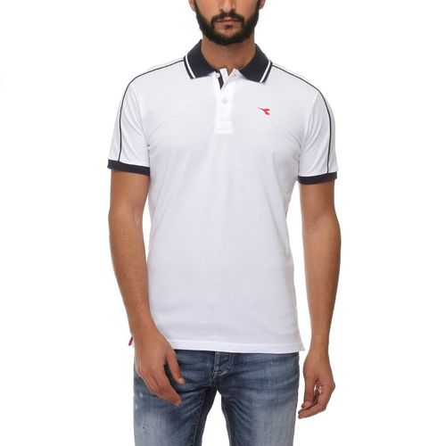 اشتري Diadora Half Sleeves Polo shirt - White في مصر