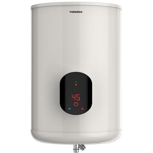 Buy Tornado Ewh-S55Cse-F Electric Water Heater With Digital Screen - 55 Liters - Off White in Egypt