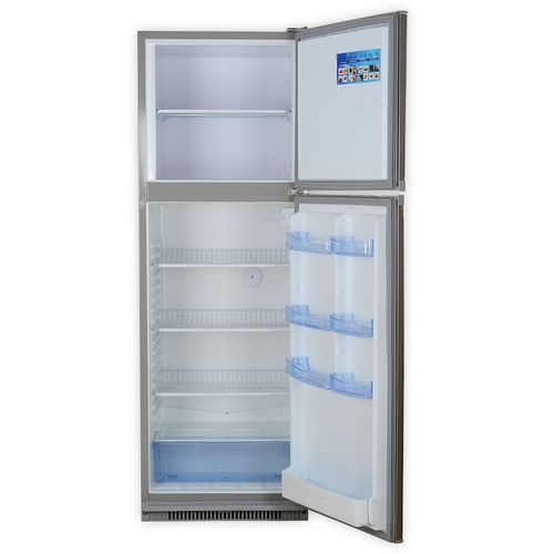 Passap FG390L ثلاجة بمُجمد علوى - 14 قدم - فضي