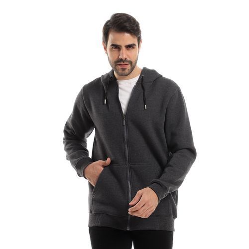 Buy Andora Everyday Hooded Sweatshirt With Side Pockets - Heather Grey in Egypt