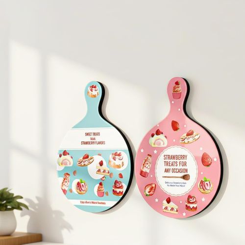 product_image_name-Generic-ديكور حائط خشبي مكون من قطعتين بشكل دائري، مقاس 28في20 سم، طباعة متينة لامعة مقاومة للغبار، يثبت مباشرة بدبل فيس بدون حفر، مثالي لتزيين المطبخ-1