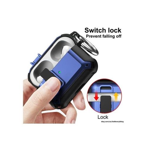 product_image_name-Generic-Shockproof Luxury Full PC Earphone Case With Keychain Airpods 3-4