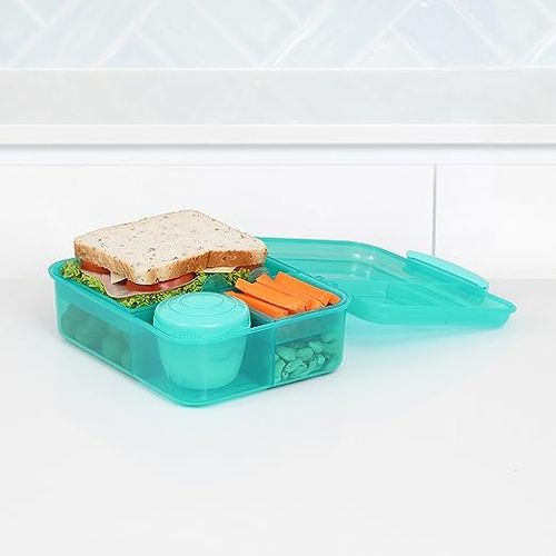 Sistema, Bento Lunch to Go Lunchbox, Multi Compartment, Blue