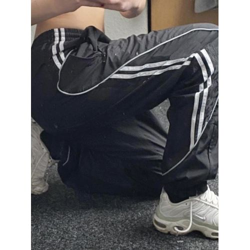 Black Sweatpants Women Basic Y2K Cargo Pants Striped Baggy Track