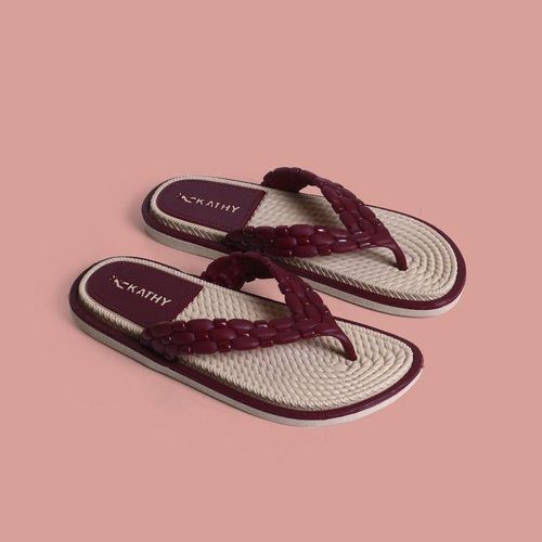 product_image_name-Generic-شبشب بإصبع، نعل خفيف وناعم - بورجوندي-1