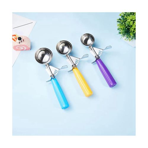 3PCS Ice Cream Scoop Cookie Scoop Set Stainless Steel Ice Cream Scooper  with Trigger Release, Large/Medium/Small Cookie Scooper for Baking, Cookie