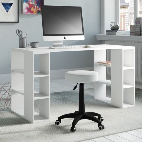 Modern Home Office With Side Shelves - White - 100 Cm @ Best Price Online |  Jumia Egypt