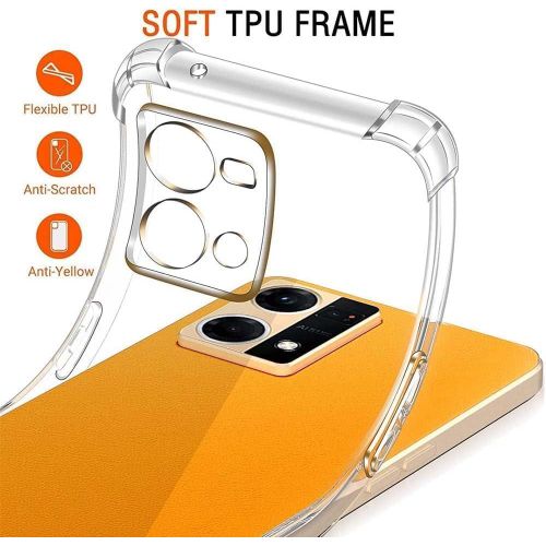 product_image_name-Generic-غلاف لهاتف Reno 7 (ليس لـ 5G) Oppo F21 Pro من مادة TPU الشفافة بأربع زوايا وغطاء حماية ناعم-2