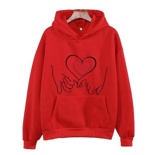 product_image_name-Generic-Red Hoodie with Heart Hands Graphic, Long Sleeve with Pocket Valentine's Day-1
