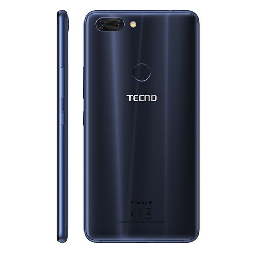 Tecno Phantom 8 - موبايل ثنائي الشريحة 5.7 بوصة - 64 جيجا بايت - 4G - أزرق