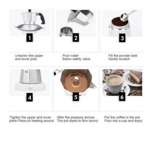 product_image_name-Generic-صانعة قهوة اسبريسو على الطراز الإيطالي الكلاسيكي ، وعاء موكا ، لصنع قهوة لذيذة - 3 كوب-5