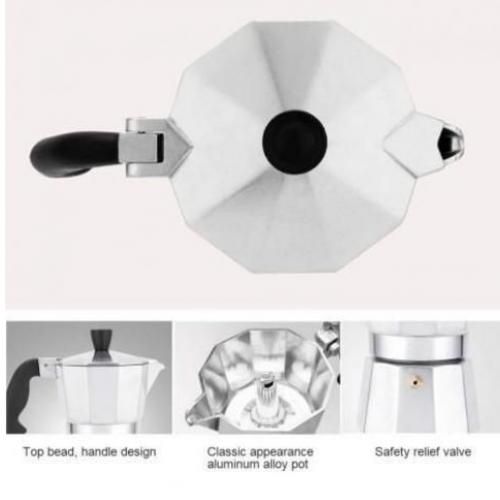 product_image_name-Generic-صانعة قهوة اسبريسو على الطراز الإيطالي الكلاسيكي ، وعاء موكا ، لصنع قهوة لذيذة - 3 كوب-7