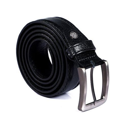 اشتري Andora Single Belt Loop Textured Black Leather Belt - 140cm في مصر
