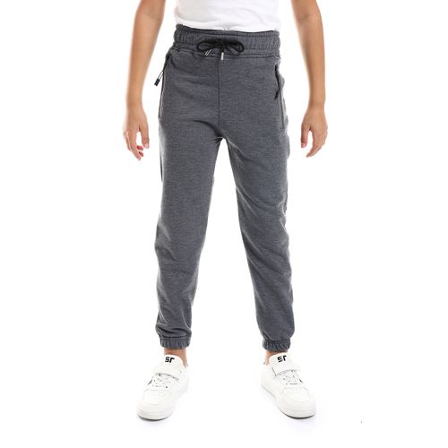 Buy Caesar Boys Elastic Waist Sweatpants With Tape And Side Zippers in Egypt