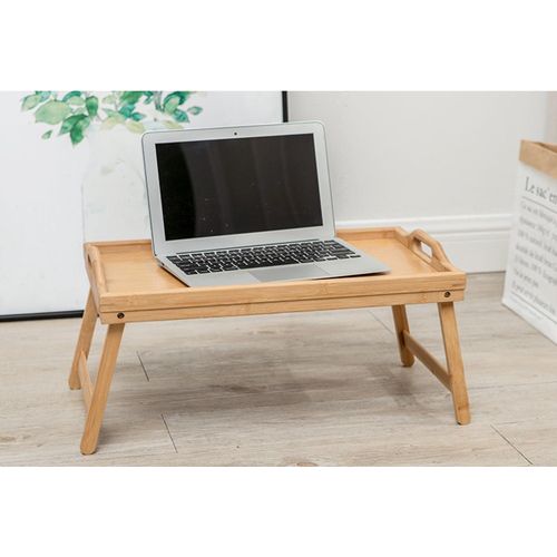 product_image_name-Generic-طاولة سرير من الخيزران صينية مع أرجل قابلة للطي تقديم الإفطار ارجل لاب توب وصينية تلفزيون مستطيلي-2