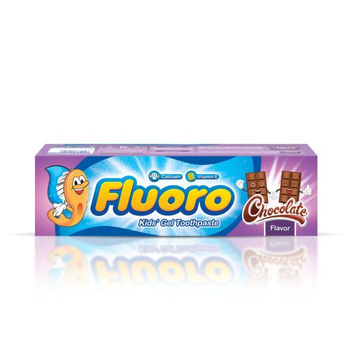 Buy Fluoro Kids Toothpaste With Chocolate Flavour 50 Gm in Egypt