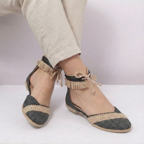 product_image_name-Generic-أحذية نسائية مسطحة - أسود - كود (103)-1