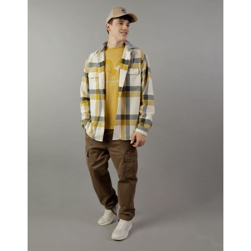 American eagle hooded flannel best sale