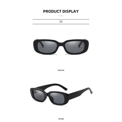 1pc Fashionable Personality Retro Small Frame Sunglasses With Pc