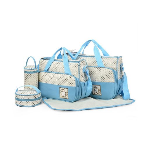 product_image_name-Generic-5-Piece Polka Dot Diaper Bag Set-1
