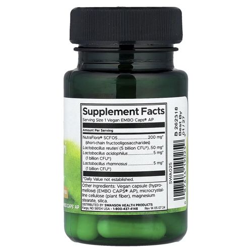 product_image_name-Swanson-Lactobacillus Reuteri Plus 30 Capsules EMBO AP-2